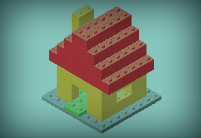 simple lego house