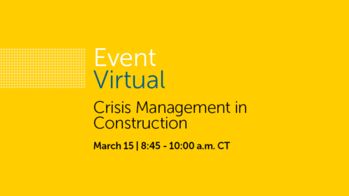 March Crisis Management Webinar
