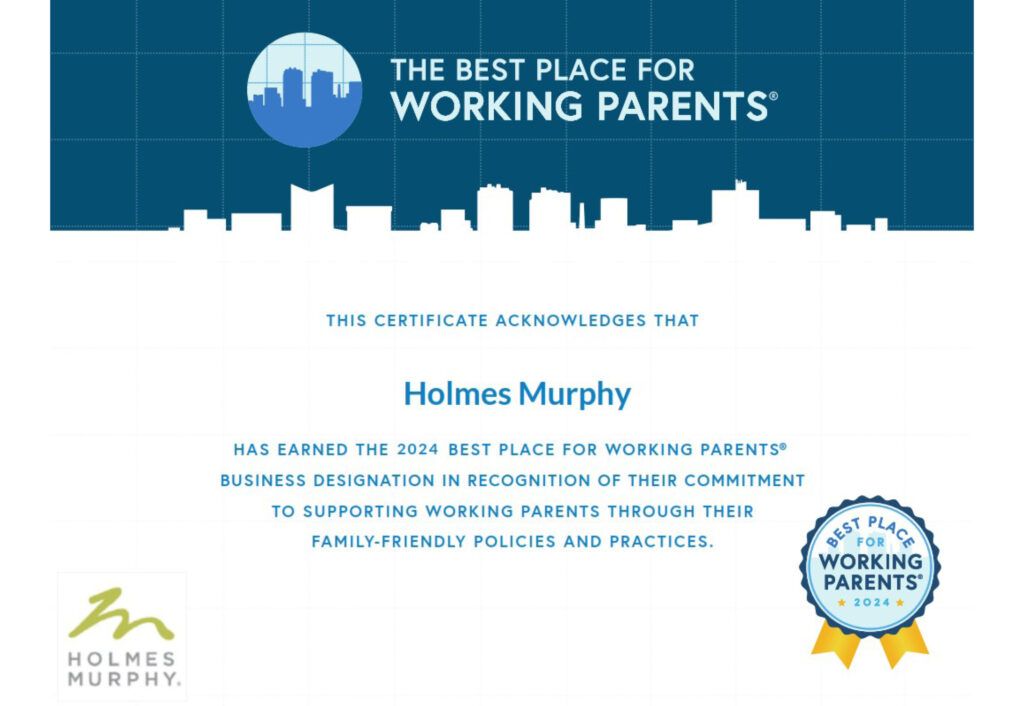 2024 Holmes Murphy named Best Place to Work for Working Parents